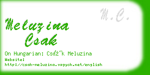 meluzina csak business card